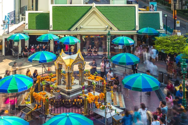 Erawan Schrein Thanon Phloen Chit Bangkok Thailand — Stockfoto