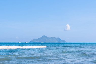Tayvan 'ın Yilan ilçesindeki Guishan Adası (Kaplumbağa Adası)