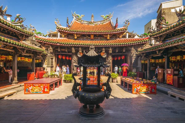2020年7月24日 位于台湾市长化市鹿岗镇的鹿岗妈祖寺 Lugang Mazu Temple 是一座献给中国海神妈祖的庙宇 建于1590年 1815年修复 — 图库照片