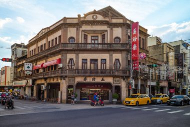 July 24, 2020: Yu Jen Jai is a bakery specializes in Chinese pastries, and is among the oldest existing shops founded in 1877. The original store was built in 1930 located in lukang, changhua, taiwan clipart