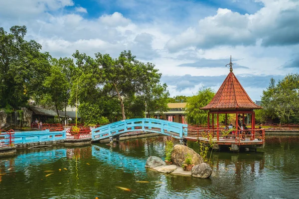 Karpdamm Och Paviljong Hualien Sockerfabrik Taiwan — Stockfoto