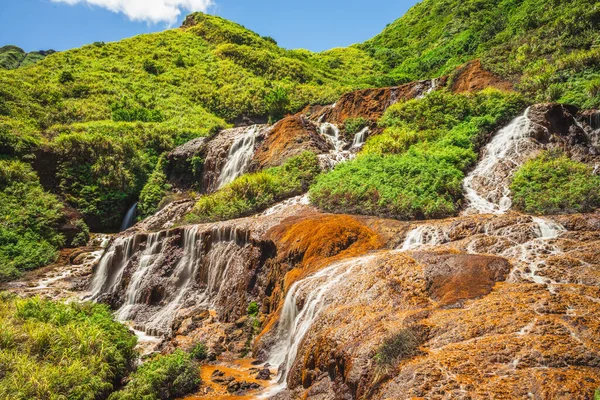 Paisaje Cascada Dorada Nueva Ciudad Taipei Taiwan — Foto de Stock