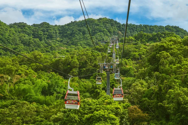 Augusztus 2020 Maokong Gondola Gondola Lift Közlekedési Rendszer Taipei Tajvan — Stock Fotó
