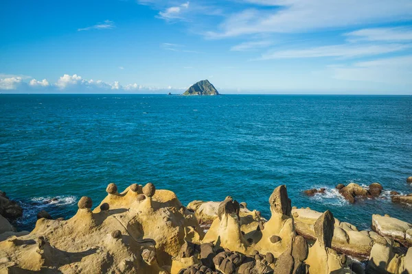 Tayvan 'daki Keelung Adası ve Heping Adası Parkı manzarası