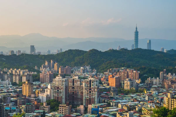 Vista Panorámica Ciudad Taipei Taiwán —  Fotos de Stock