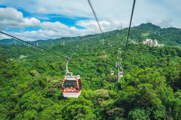 Augusztus 2020 Maokong Gondola Gondola Lift Közlekedési Rendszer Taipei Tajvan — Stock Fotó