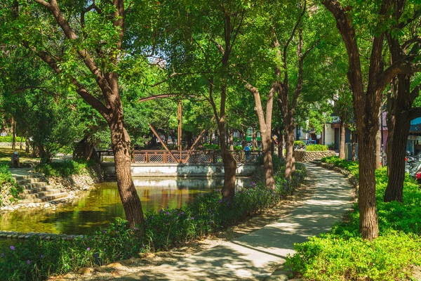 Landschaft Des Hsinchu Wassergraben Parks Der Stadt Hsinchu Taiwan — Stockfoto