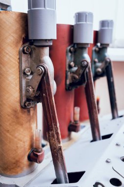 Retro elektrik donatımı. Elektrik kablo ve elektrik tesisatı. Arka plan