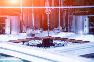 Alüminyum ve Pvc Pencere ve kapı üretimi için fabrika. Ayrıntılar Endüstri/sanayii donatımı. Arka plan