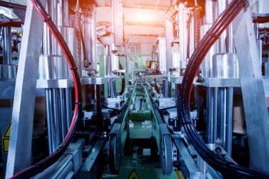 Alüminyum ve Pvc Pencere ve kapı üretimi için fabrika. Ayrıntılar Endüstri/sanayii donatımı. Arka plan