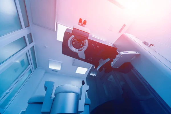 Офтальмологическая Лазерная Система Клинике Хирургии Глаз Лазерная Терапия Близорукости Фон — стоковое фото