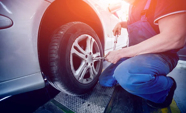 Automotive Suspension Test Brake Test Rolls Auto Repair Service Stock Image