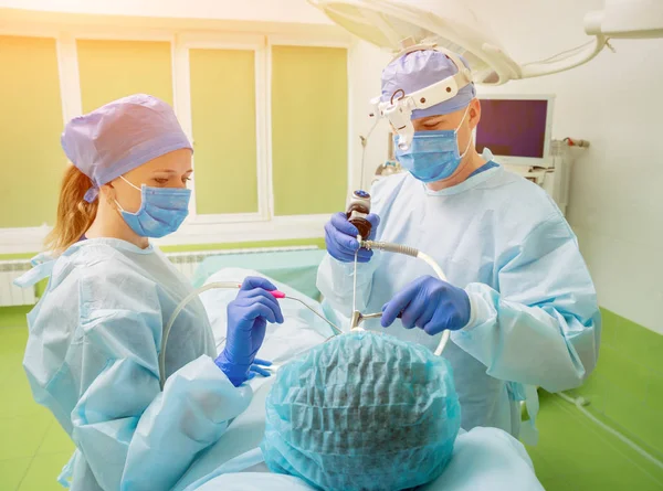 Ендоскопічна Хірургія Синуса Лазерна Випаровування Носової Конвекції Сучасне Медичне Обладнання — стокове фото