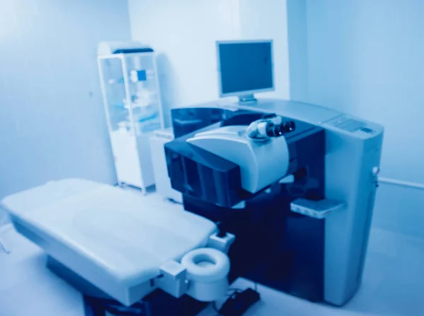 System Laserowy Okulistyczne Klinice Chirurgii Oka Laserowe Leczenie Krótkowzroczność Tło — Zdjęcie stockowe
