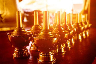 Sembolleri Budizm. Güneydoğu Asya. Ayrıntılar Tayland Budist tapınağı. Arka planlar