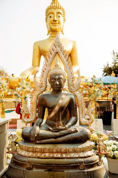 Symboler Buddhismen Sydöstra Asien Detaljer För Buddhistiska Tempel Thailand Bakgrunder — Stockfoto