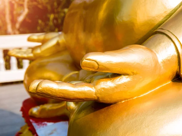 Symbols Buddhism Hands Buddist Statues South Eastern Asia Details Buddhist — Stock Photo, Image