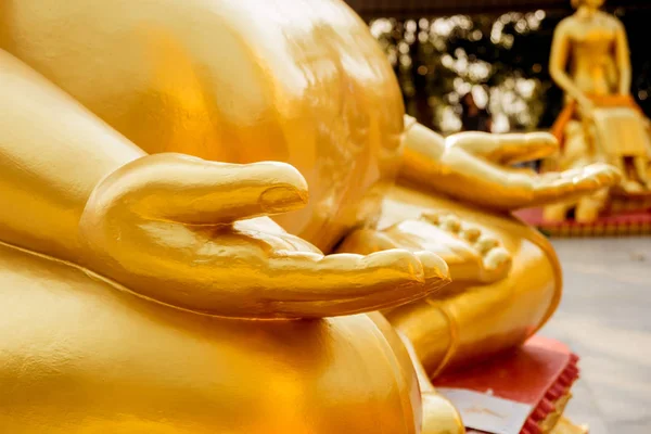 Symbols Buddhism Hands Buddist Statues South Eastern Asia Details Buddhist — Stock Photo, Image