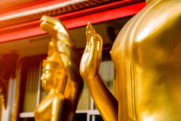 Symbols Buddhism Hands Buddist Statues South Eastern Asia Details Buddhist — Stock Photo, Image