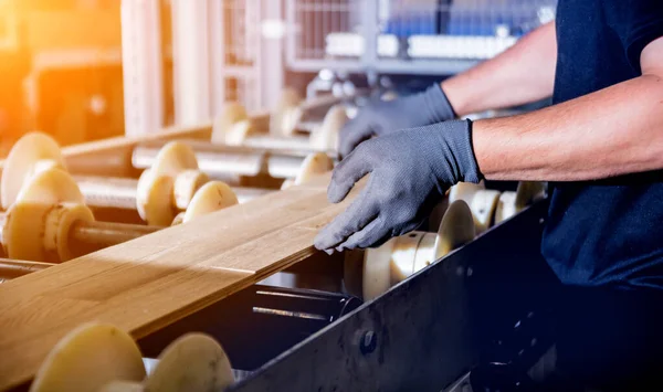 Carpenter Fibreboards Furniture Factory Workshop — Stock Photo, Image