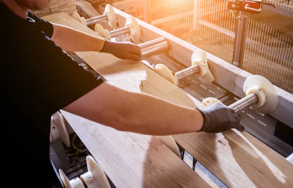 Carpenter Fibreboards Furniture Factory Workshop — Stock Photo, Image