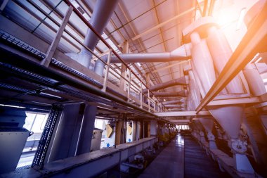 Modern doğal petrol fabrikası, endüstri geçmişi.