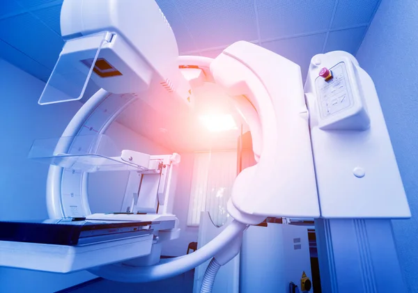 Hastanede Mammografi Testi Tıbbi Ekipman Arkaplan — Stok fotoğraf