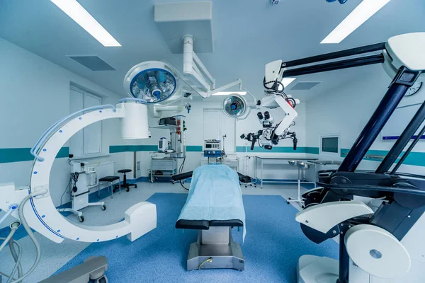 Équipement Moderne Dans Salle Opération Dispositifs Médicaux Pour Neurochirurgie — Photo