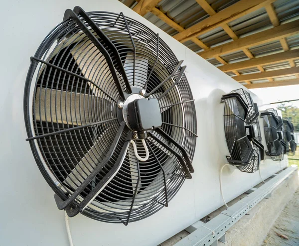 Ventilador Aire Acondicionado Industrial Metal Ventilador Fondo — Foto de Stock