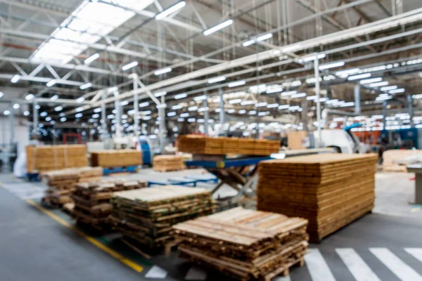 Výrobní Linka Továrny Dřevěné Podlahy Průmyslové Zázemí — Stock fotografie