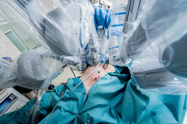 Sistema Quirúrgico Moderno Robot Médico Cirugía Robótica Mínimamente Invasiva Formación —  Fotos de Stock