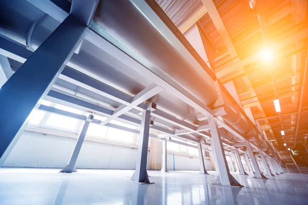 Interieur Van Moderne Natuurlijke Olie Fabriek Industriële Achtergrond — Stockfoto