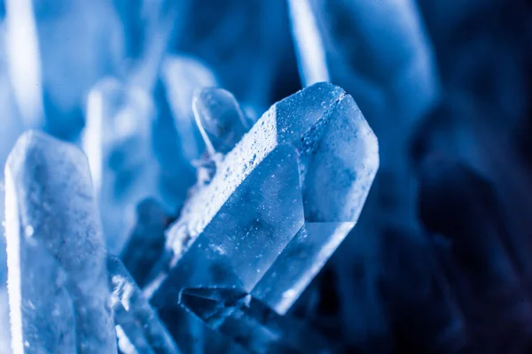 Blue Crystal Textured Surface Background — Stock Photo, Image