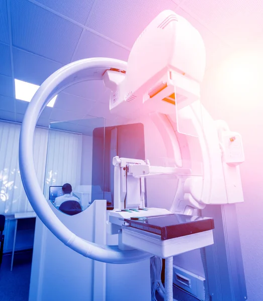 Mammográfia Teszt Kórházban Orvosi Felszerelés Háttér — Stock Fotó