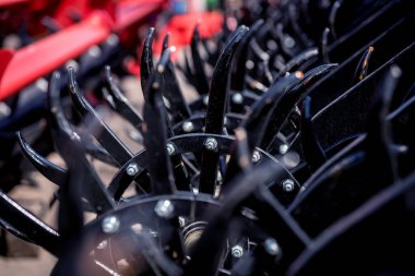 Modern tarım makineleri ve ekipmanları. Endüstri ayrıntıları.