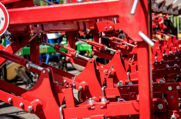 Moderne landbouwmachines en -uitrusting. Industriële gegevens. — Stockfoto