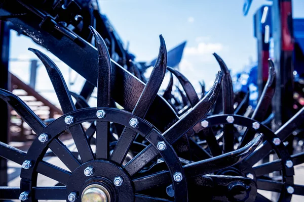 Modern agricultural machinery and equipment. Industrial details. — Stock Photo, Image
