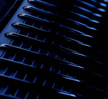 Spor arabanın ayrıntıları. Işıklar ve gölgeler