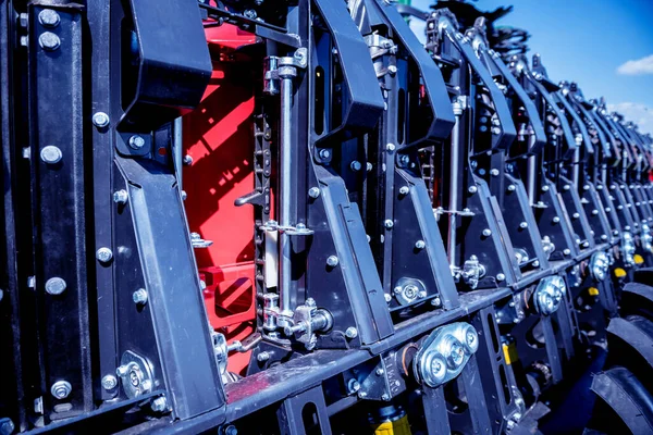 Modern agricultural machinery and equipment. Industrial details. — Stock Photo, Image