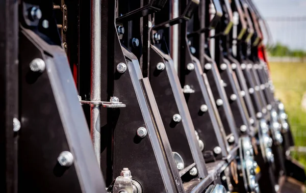 Moderne landbouwmachines en -uitrusting. Industriële gegevens. — Stockfoto