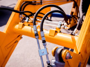 Modern tarım makineleri ve ekipmanları. Endüstri ayrıntıları.