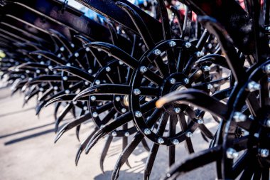 Modern tarım makineleri ve ekipmanları. Endüstri ayrıntıları.