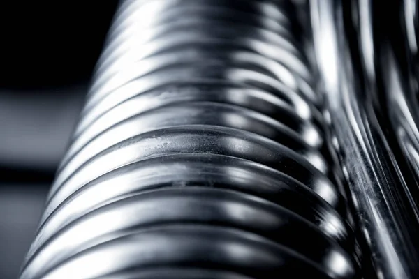 Abstract industrial background of metal pipes construction. — Stock Photo, Image