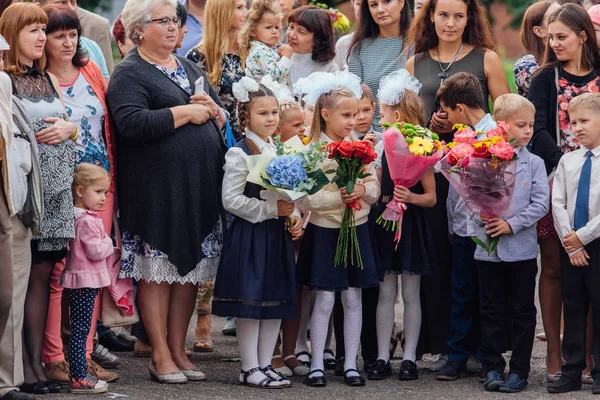 Νοβοκουζνέτσκ Περιφέρεια Κεμέροβο Ρωσία Σεπτεμβρίου 2018 Συνάντηση Την Πρώτη Βαθμού — Φωτογραφία Αρχείου