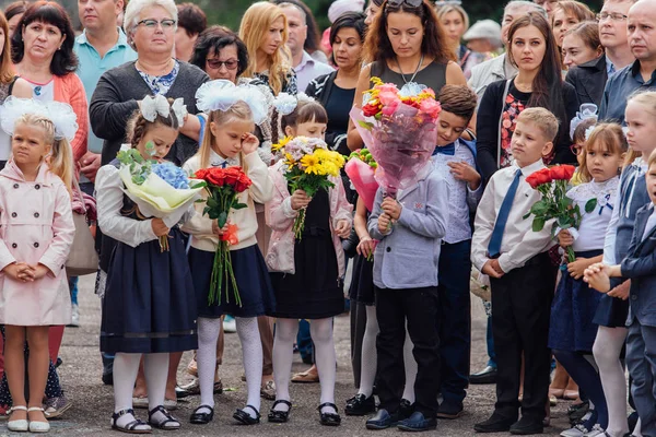 Νοβοκουζνέτσκ Περιφέρεια Κεμέροβο Ρωσία Σεπτεμβρίου 2018 Συνάντηση Την Πρώτη Βαθμού — Φωτογραφία Αρχείου