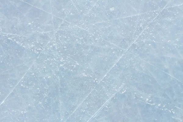 Achtergrond Van Het Ijs Met Merken Van Hockey Schaatsen Ijshockey — Stockfoto