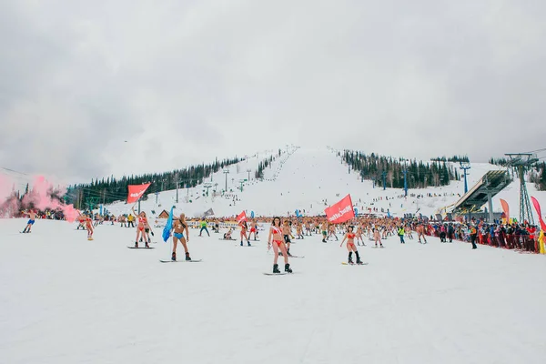 Sheregesh Kemerovo Bölgesi Rusya Federasyonu Nisan 2018 Grelka Fest Olduğunu — Stok fotoğraf