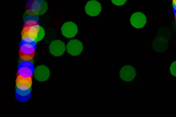 Bokeh azzurrato astratto colorato da luci di notte — Foto Stock