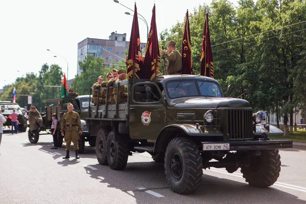 Nowokusnezk Russland Juni 2020 Siegesparade Tag Des Sieges Großen Vaterländischen — Stockfoto