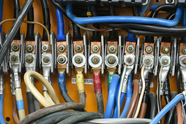 High Voltage Electric Terminal Connection — Stock Photo, Image